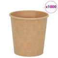 vidaXL Papierowe kubki, 1000 szt., 4oz, 100ml, brązowy