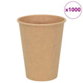 vidaXL Papierowe kubki, 1000 szt., 12oz, 300ml, brązowy