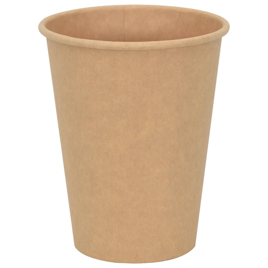 vidaXL Papierowe kubki, 1000 szt., 12oz, 300ml, brązowy