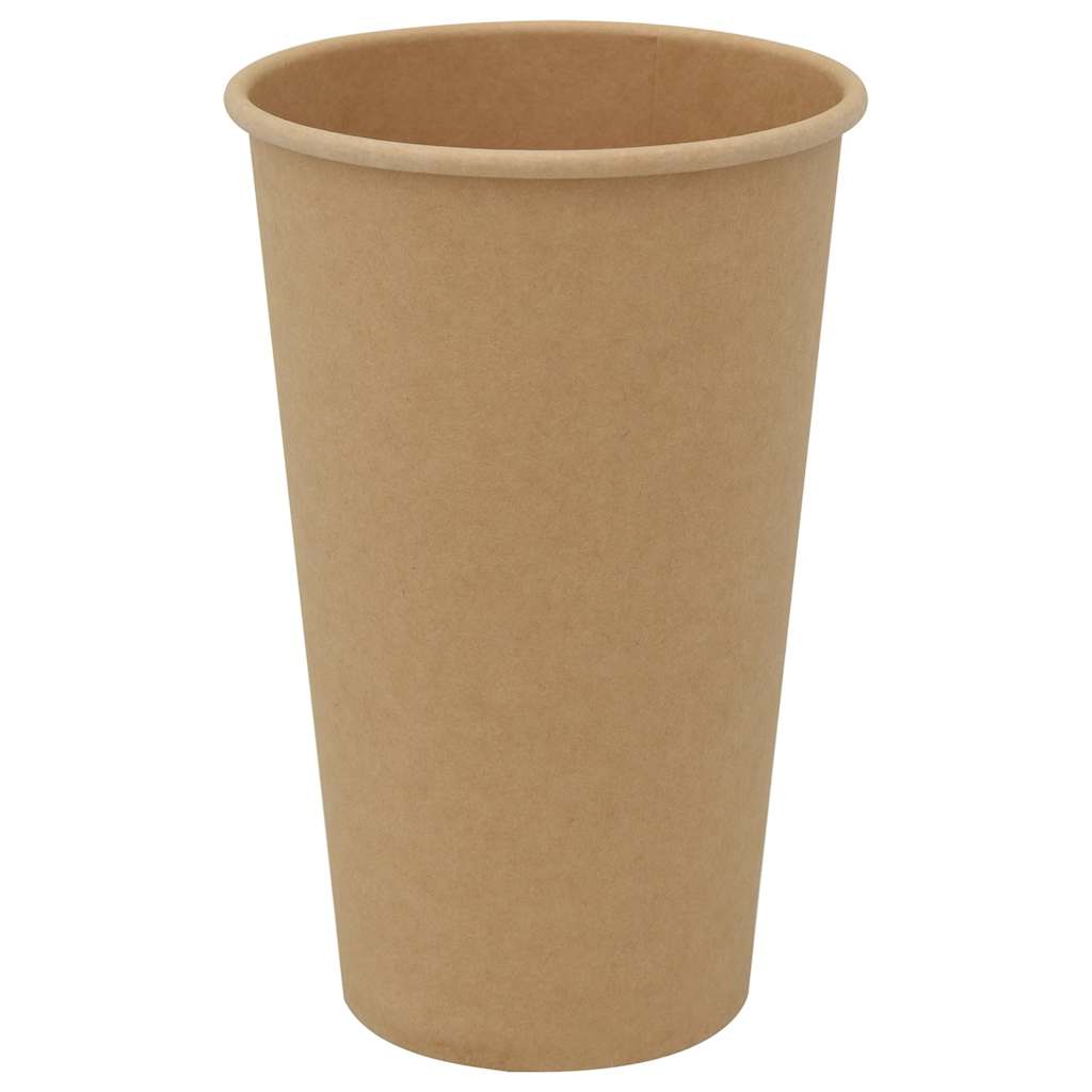 vidaXL Papierowe kubki, 1000 szt., 16oz, 400ml, brązowy