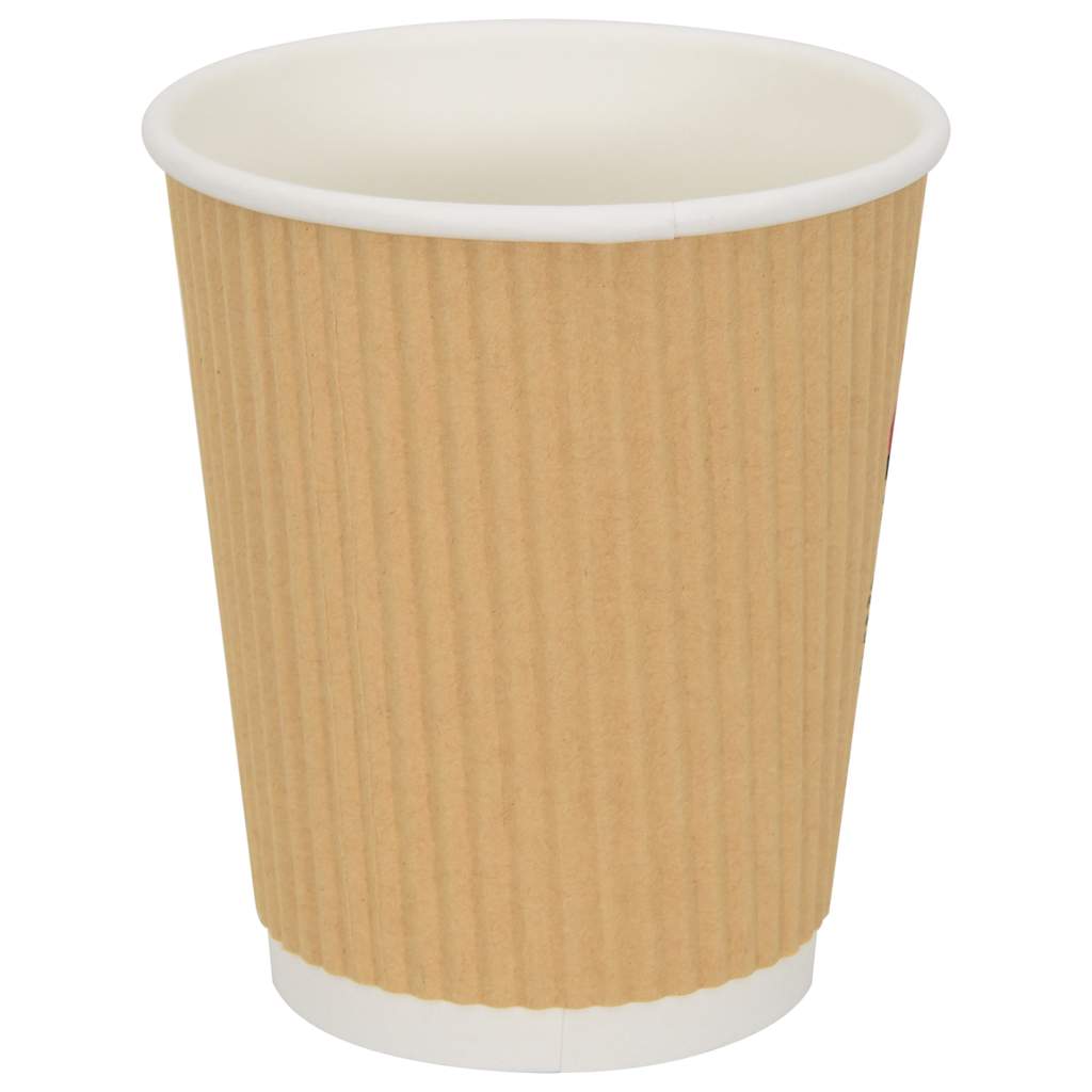 vidaXL Papierowe kubki, 500 szt., 8oz, 200ml, brązowy