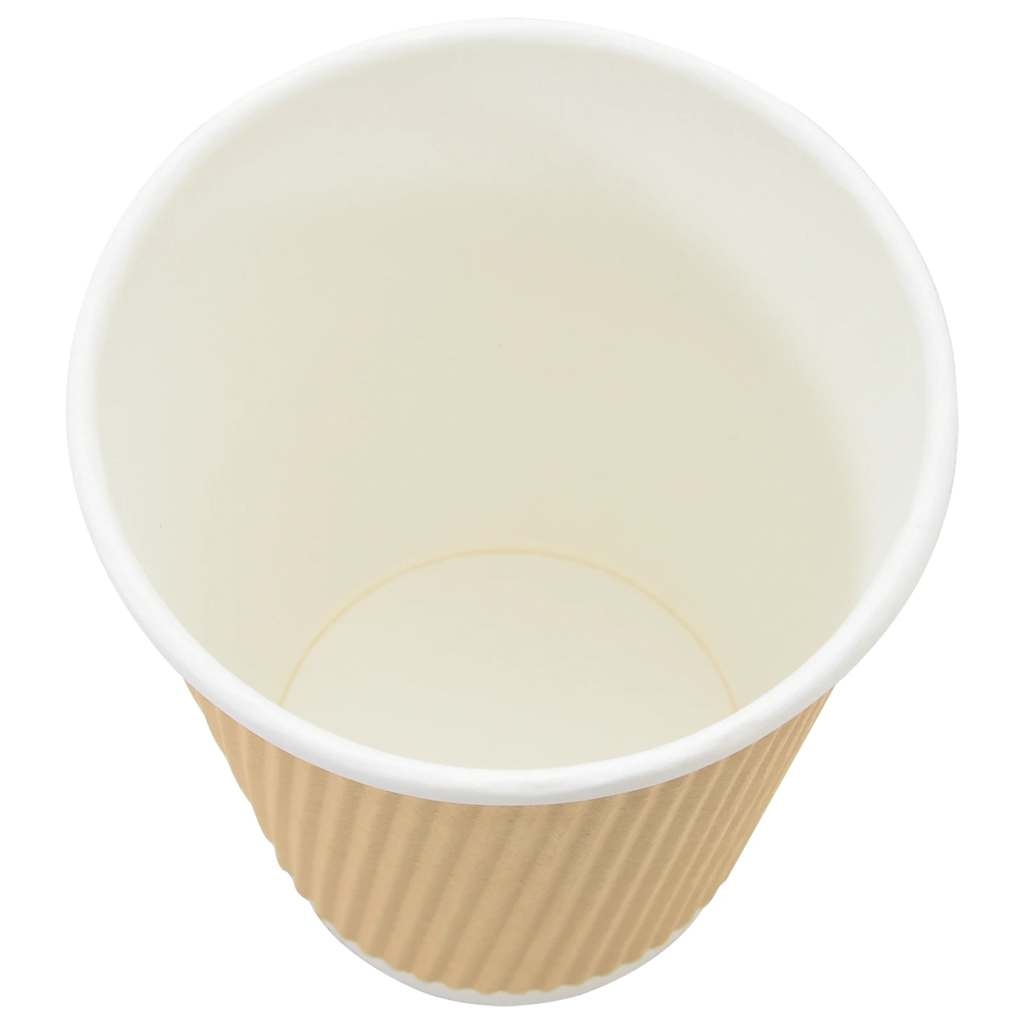 vidaXL Papierowe kubki, 500 szt., 12oz, 300ml, brązowy
