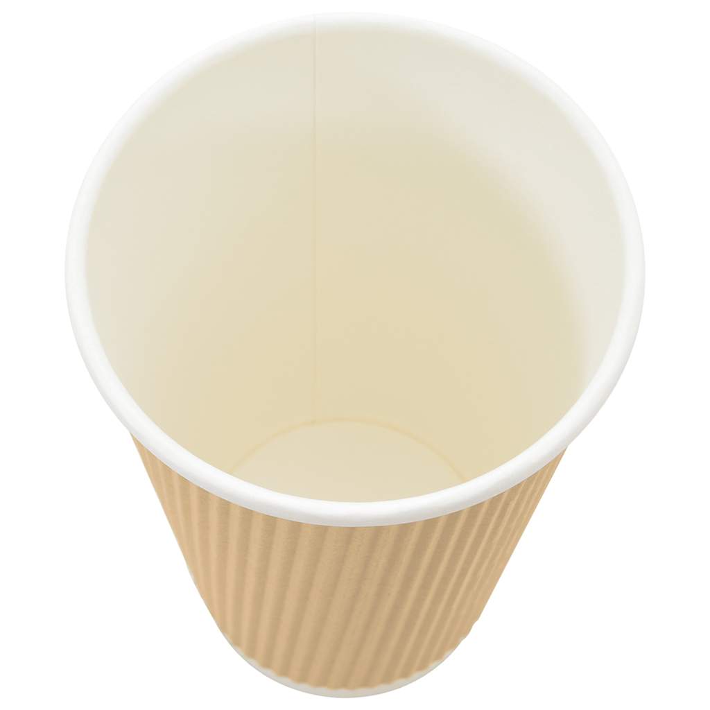 vidaXL Papierowe kubki, 500 szt., 16oz, 400ml, brązowy