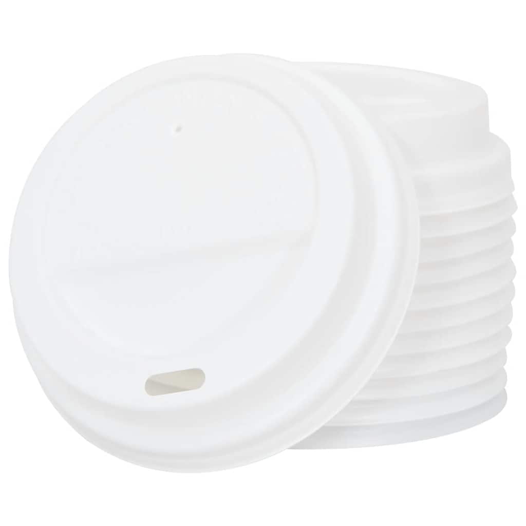 vidaXL Pokrywki do kubków papierowych do kawy, Ø80 mm, 8oz, 1000 szt.