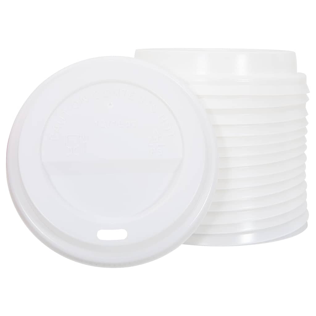 vidaXL Pokrywki do kubków papierowych do kawy, 12oz/16oz, 1000 szt.