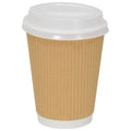 vidaXL Pokrywki do kubków papierowych do kawy, 12oz/16oz, 1000 szt.