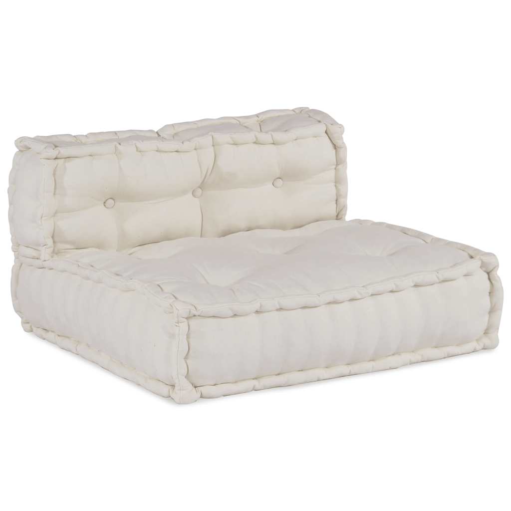 vidaXL Modułowa sofa w kolorze kremowym, 70x70x54, tkanina