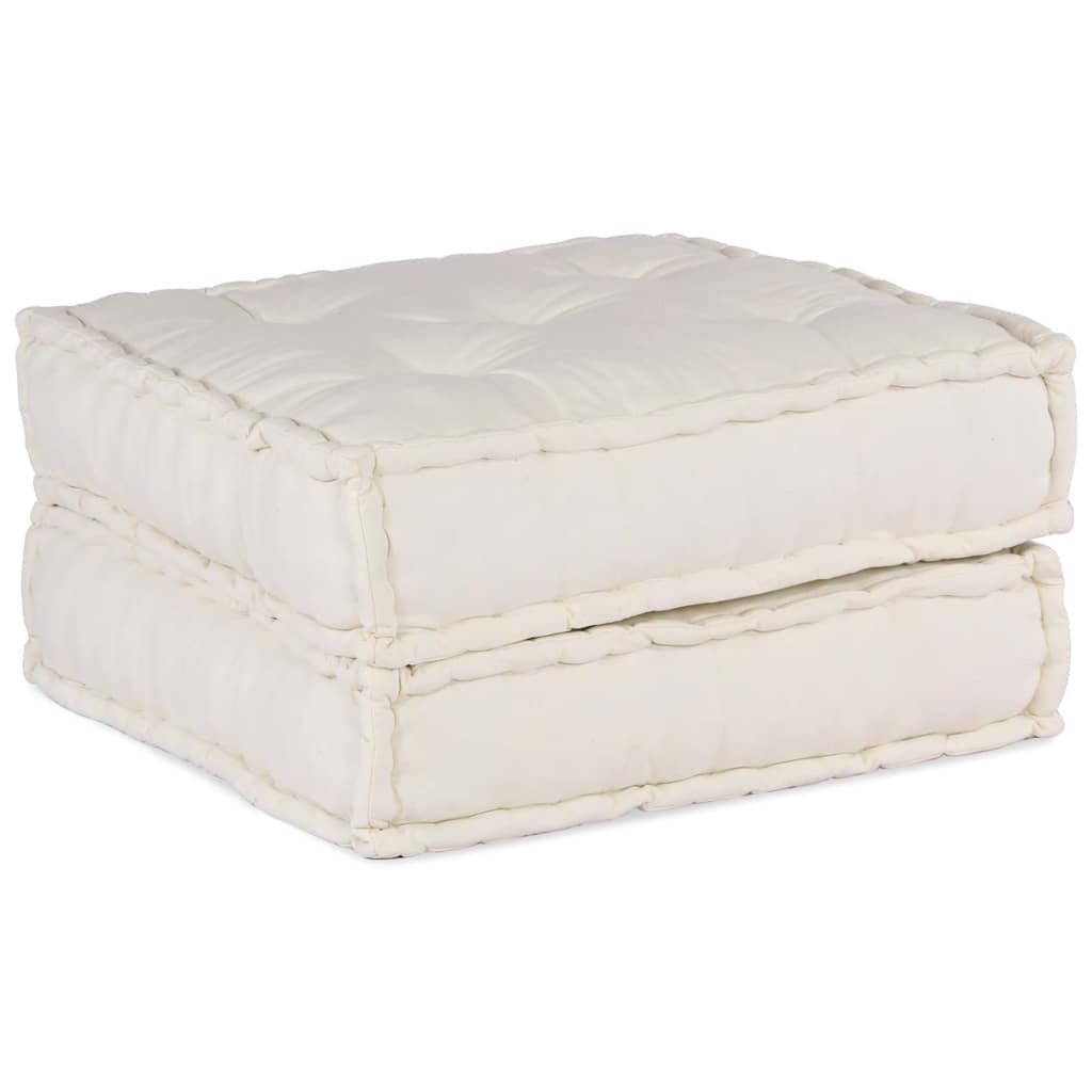 vidaXL Modułowa sofa kremowa 70x70x36 Tkanina