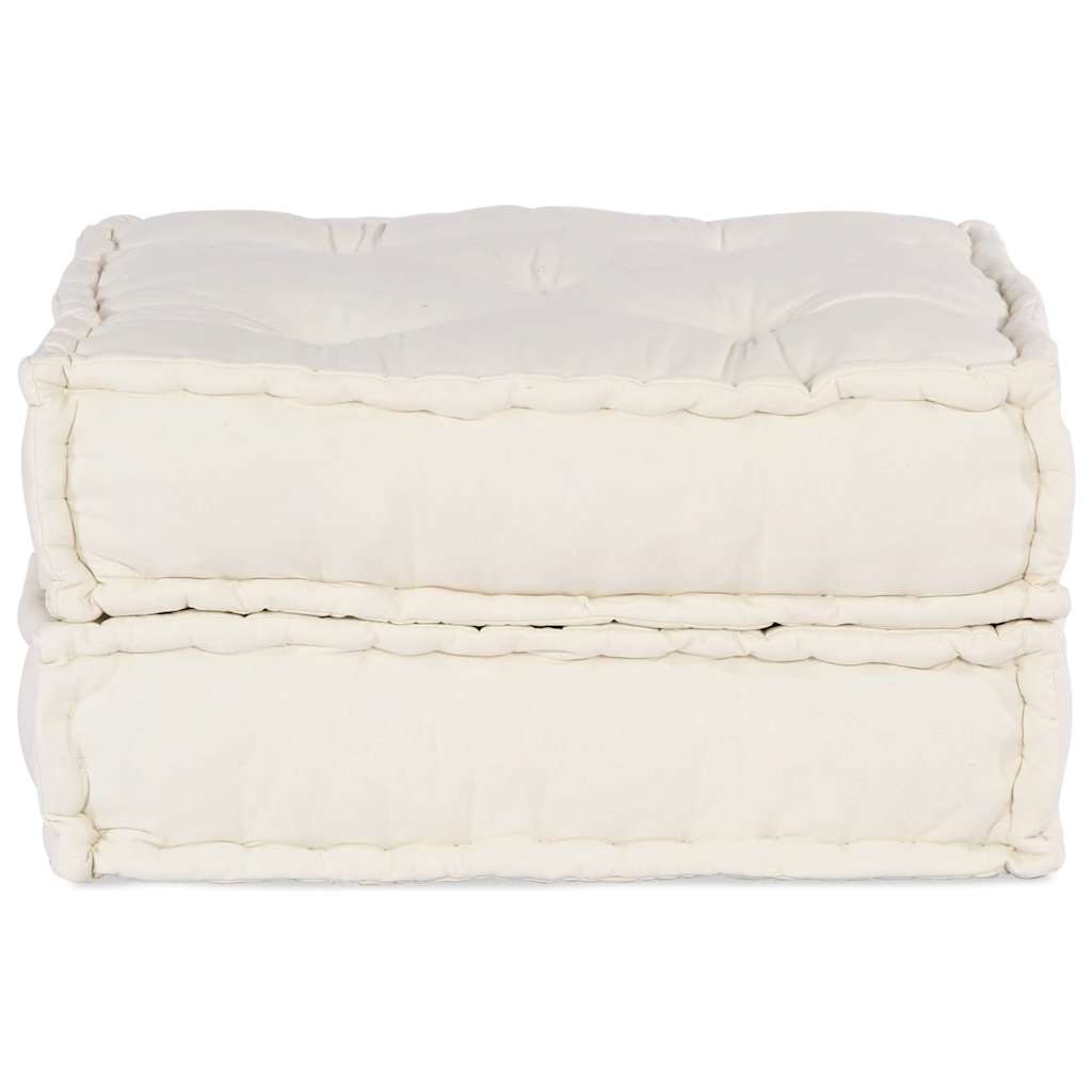 vidaXL Modułowa sofa kremowa 70x70x36 Tkanina