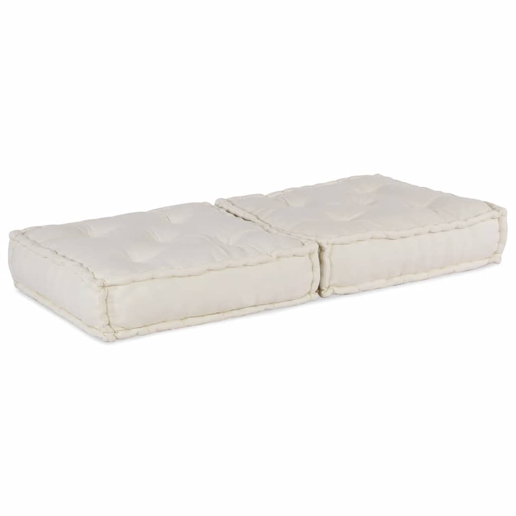 vidaXL Modułowa sofa kremowa 70x70x36 Tkanina