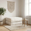 vidaXL Modułowa sofa kremowa 70x70x36 Tkanina