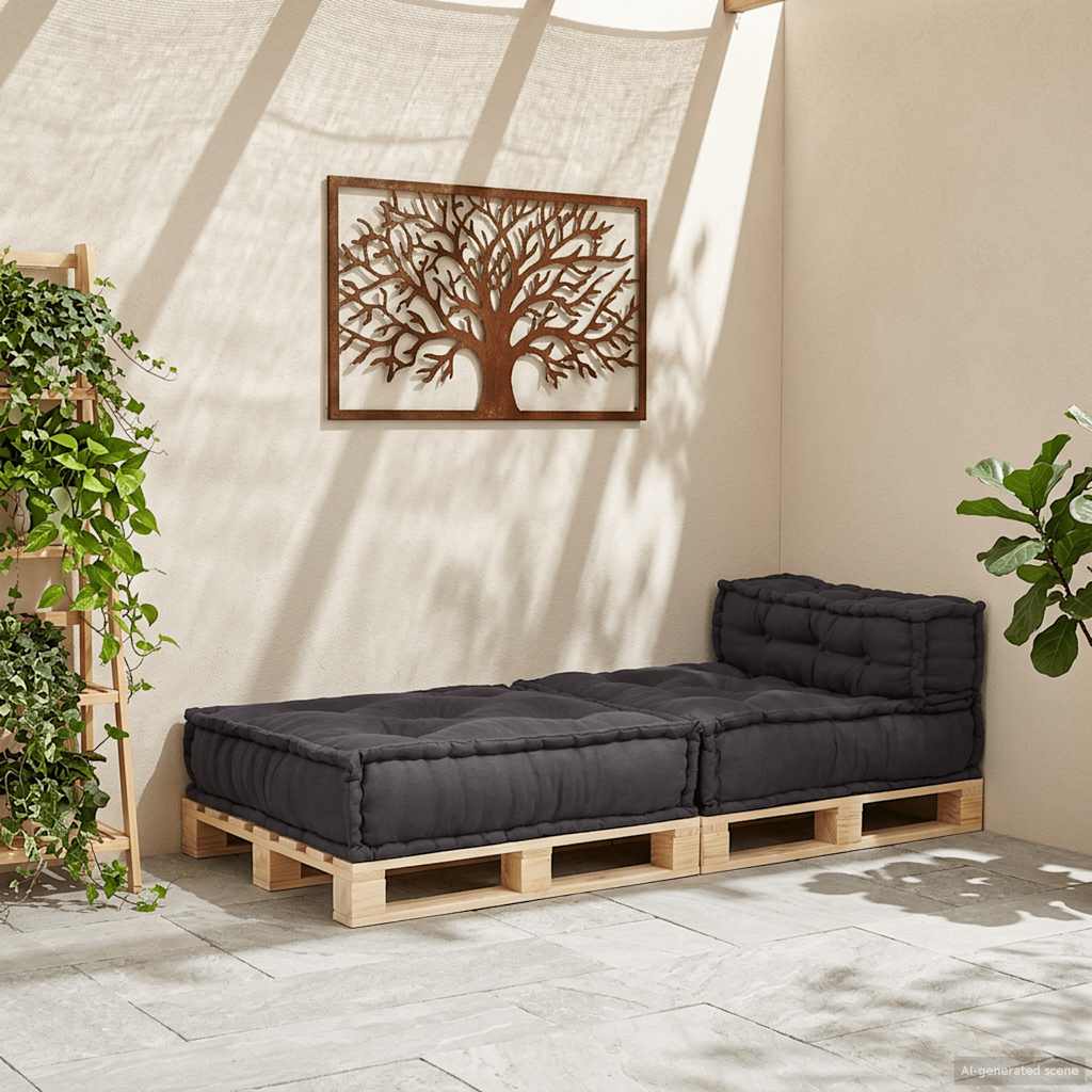 vidaXL Modułowa sofa, antracytowa, 70x70x54, tkanina