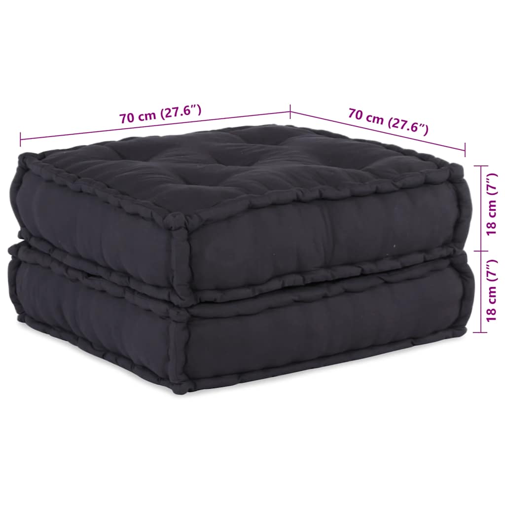 vidaXL Modułowa sofa, antracytowa, 70x70x36, tkanina