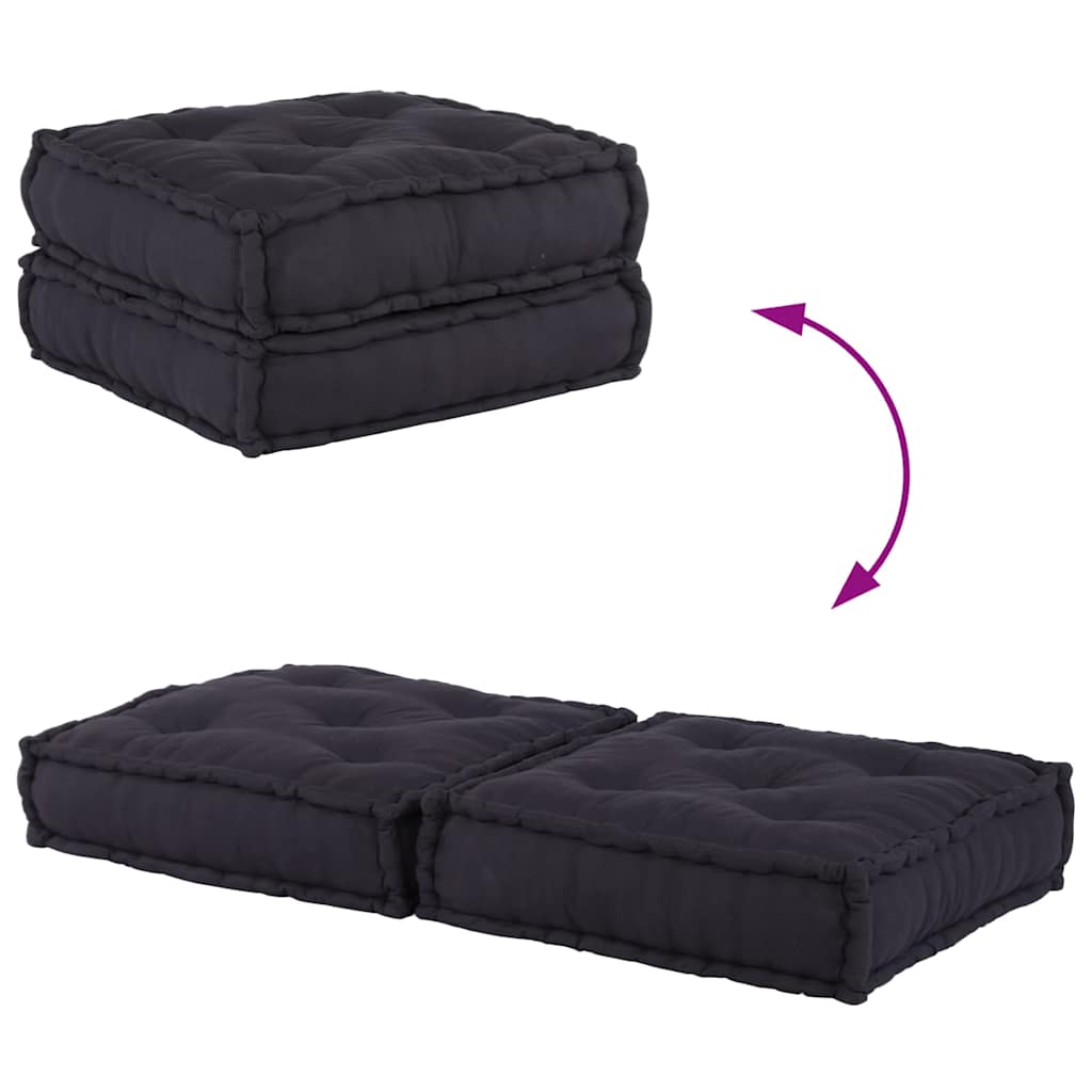 vidaXL 2-osobowa sofa modułowa, antracytowa, 140x70x36, tkanina