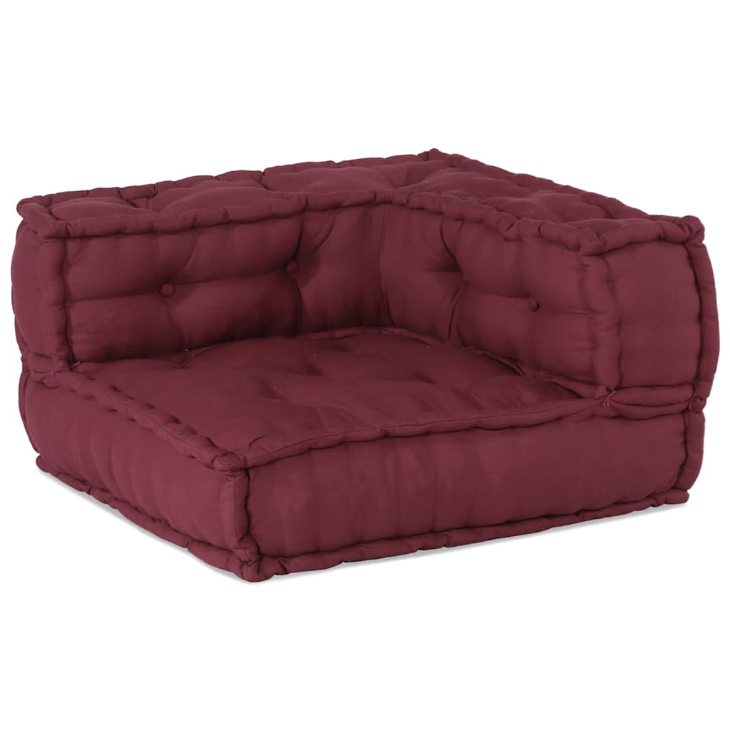 vidaXL Modułowa sofa, bordowy, 70x70x54, materiał