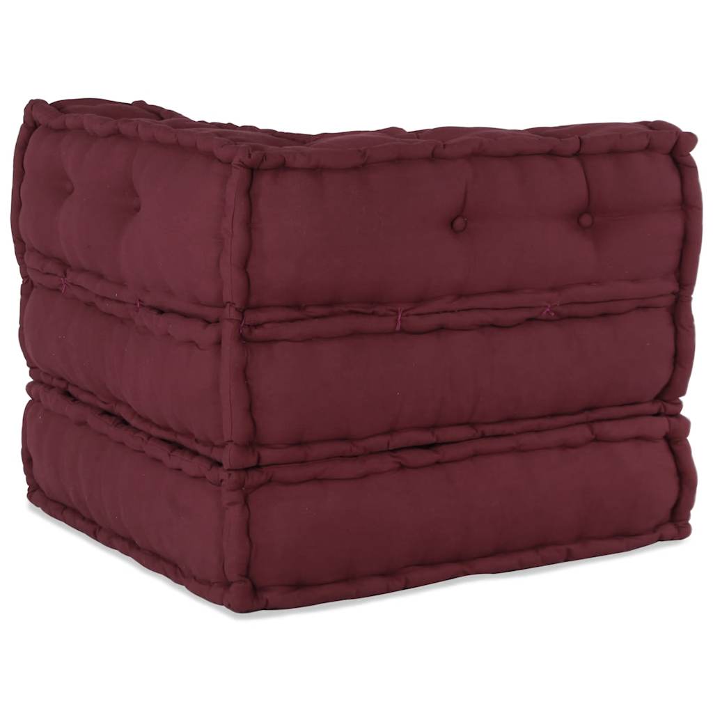 vidaXL Modułowa sofa, bordowy, 70x70x54, materiał
