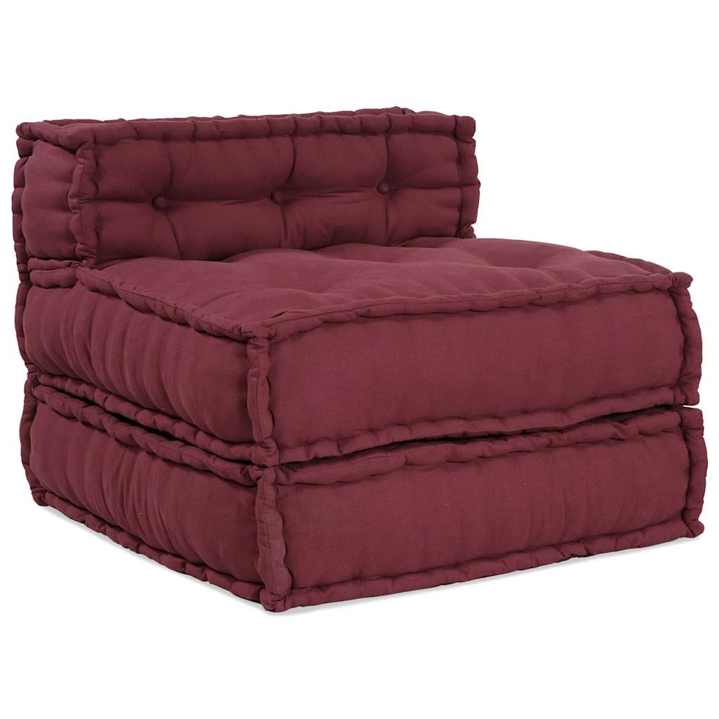 vidaXL Modułowa sofa, bordowy, 70x70x54, materiał