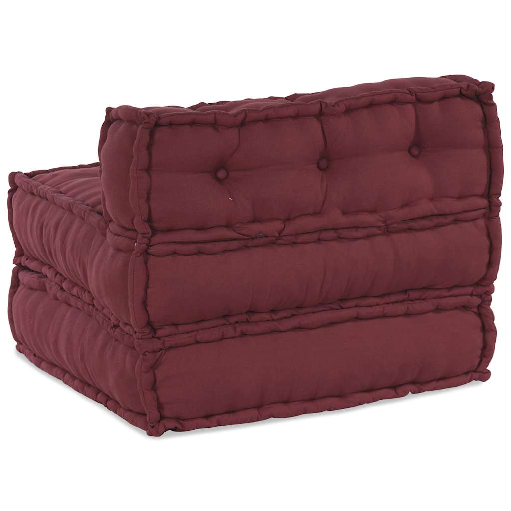 vidaXL Modułowa sofa, bordowy, 70x70x54, materiał