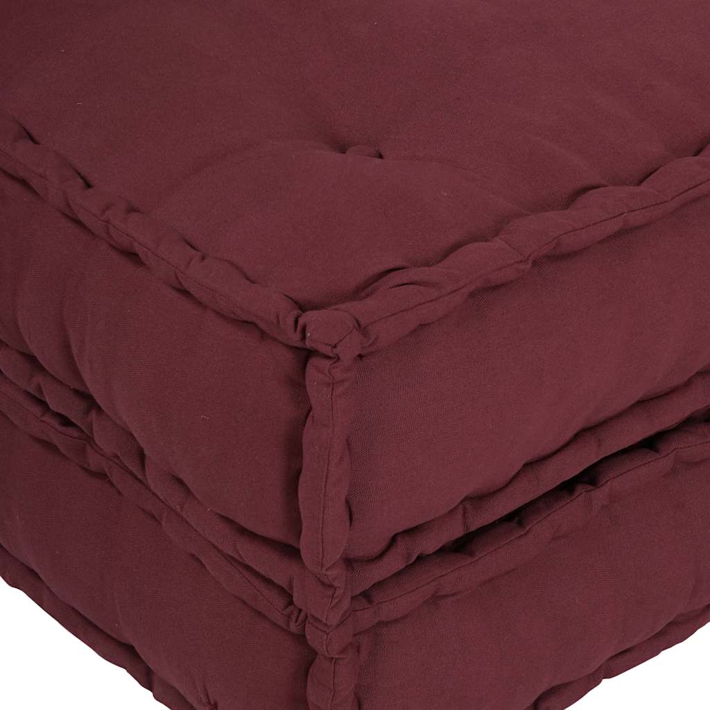 vidaXL Modułowa sofa, bordowy, 70x70x54, materiał