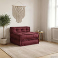 vidaXL Modułowa sofa, bordowy, 70x70x54, materiał