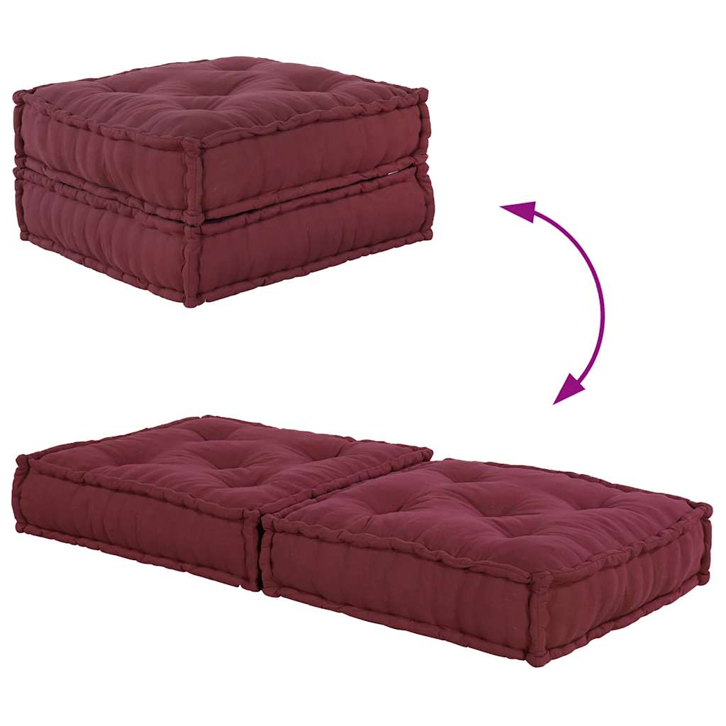 vidaXL Modułowa sofa, bordowy, 70x70x36, materiał