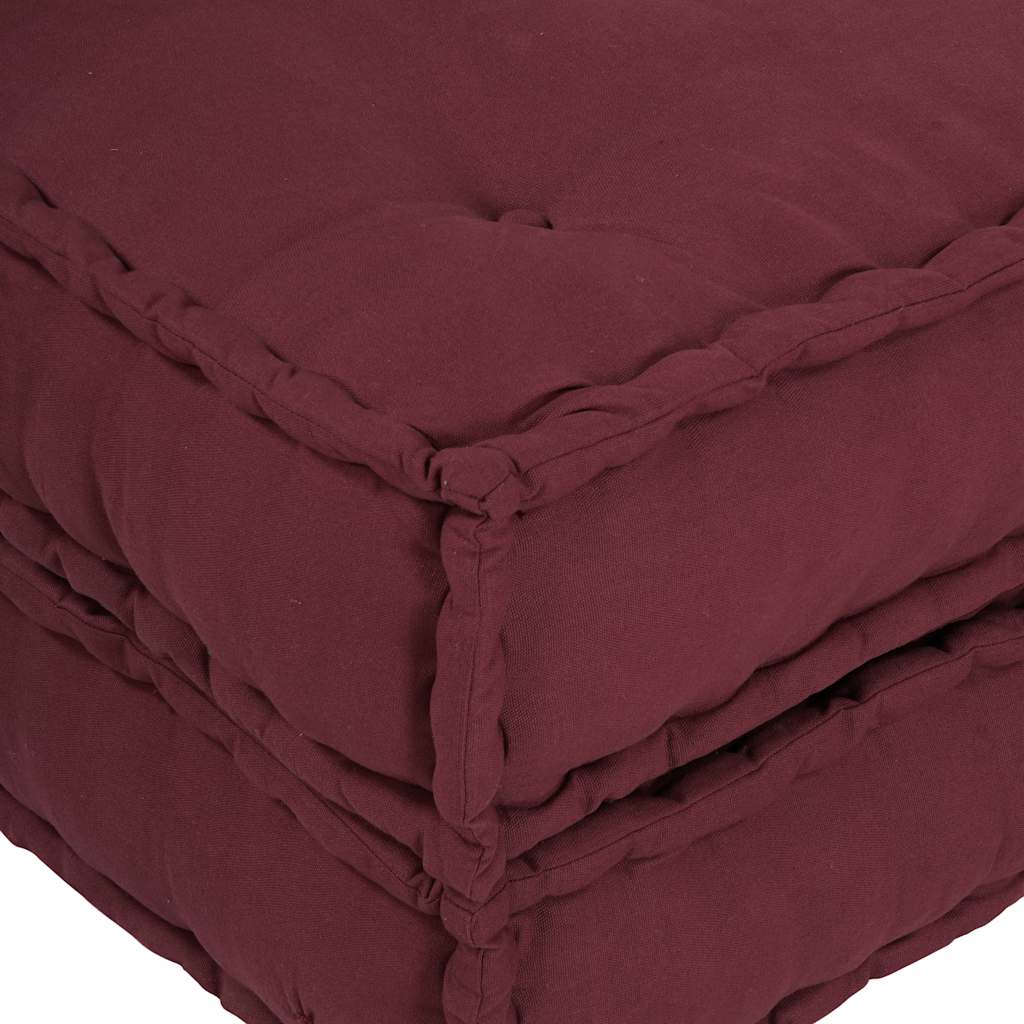 vidaXL Modułowa sofa, bordowy, 70x70x36, materiał