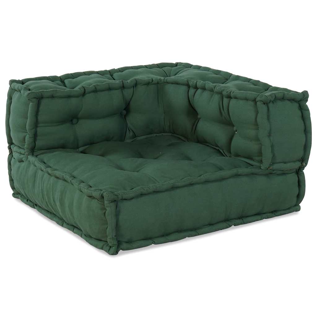 vidaXL Modułowa sofa, zielony, 70x70x54, tkanina
