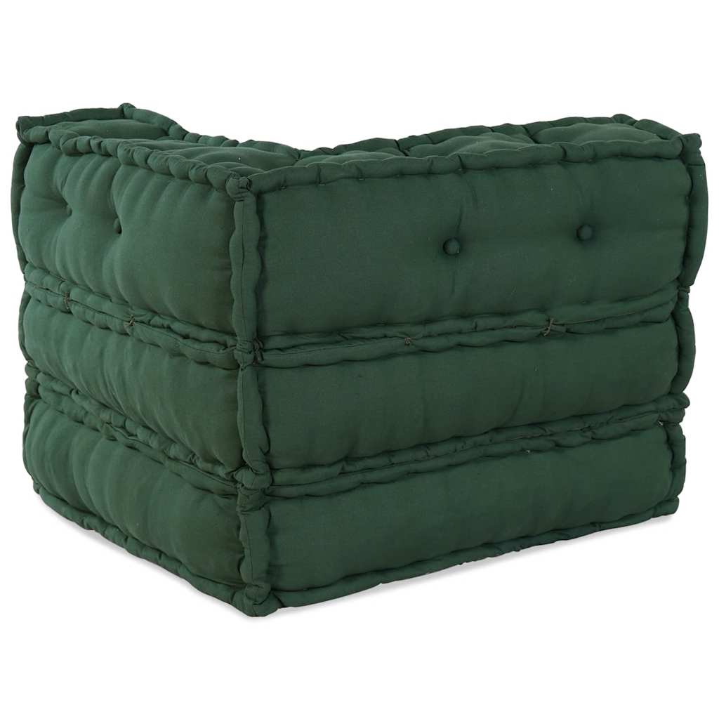 vidaXL Modułowa sofa, zielony, 70x70x54, tkanina