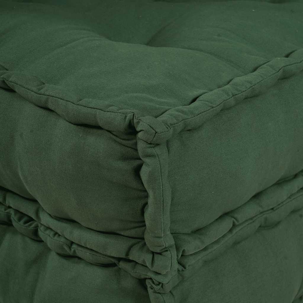 vidaXL Modułowa sofa, zielony, 70x70x54, tkanina