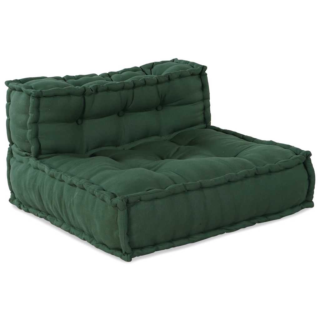 vidaXL Modułowa sofa, zielony, 70x70x54, tkanina