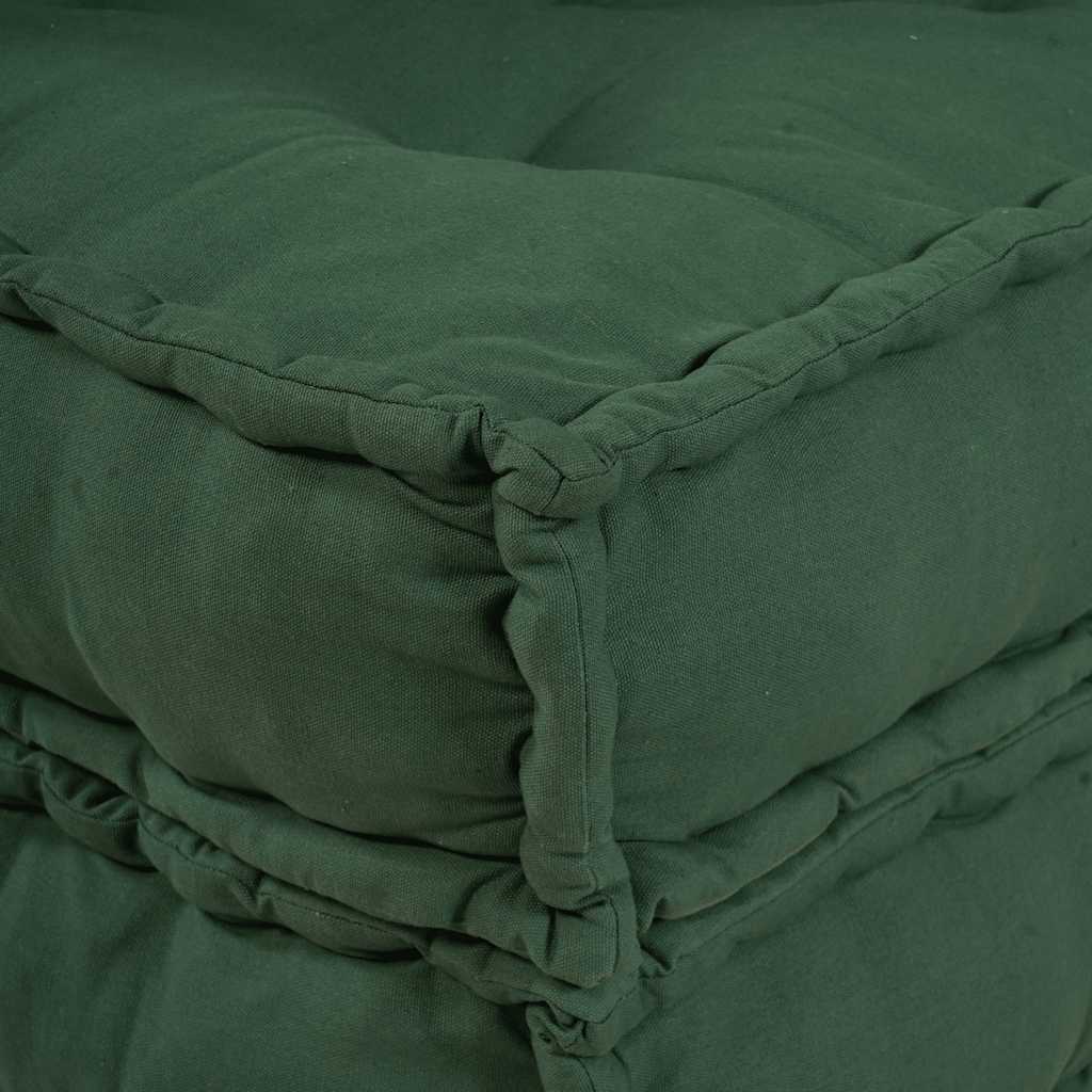 vidaXL Modułowa sofa, zielony, 70x70x54, tkanina