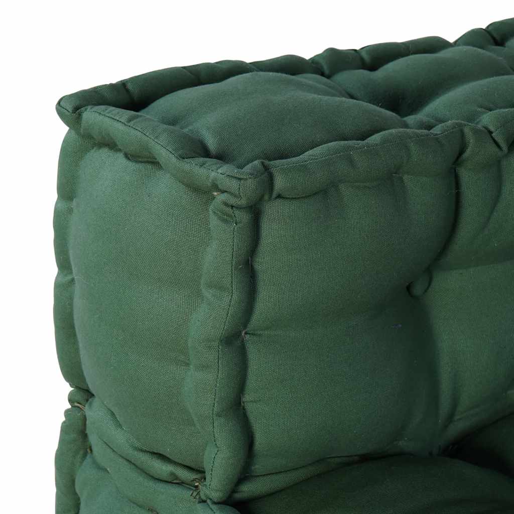 vidaXL Modułowa sofa, zielony, 70x70x54, tkanina