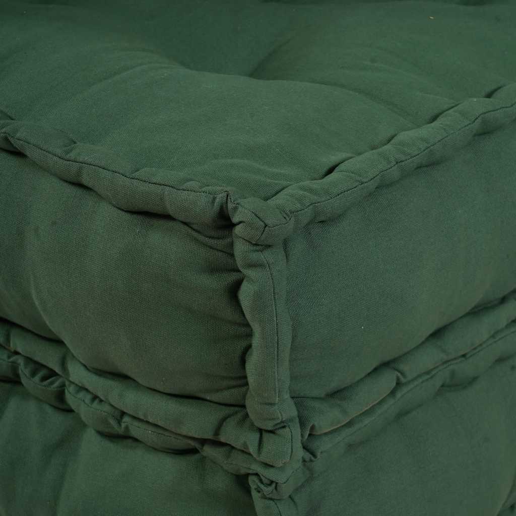 vidaXL Modułowa sofa zielony 70x70x36 tkanina