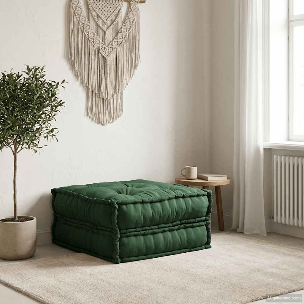 vidaXL Modułowa sofa zielony 70x70x36 tkanina