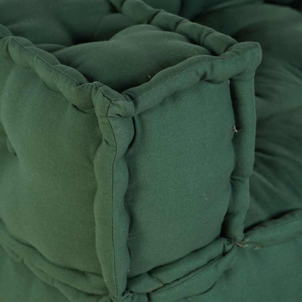 vidaXL 2-osobowa sofa modułowa, zielony, 140x70x36, tkanina
