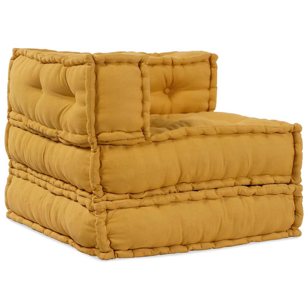 vidaXL Modułowa sofa, żółty, 70x70x54, tkanina