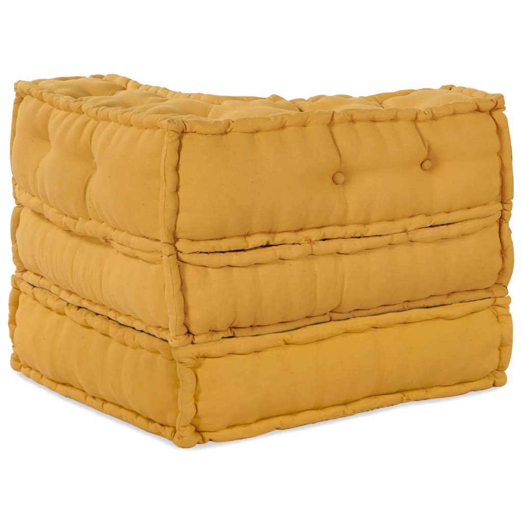 vidaXL Modułowa sofa, żółty, 70x70x54, tkanina