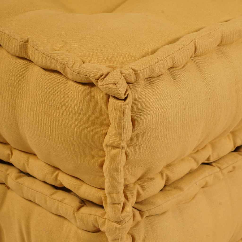 vidaXL Modułowa sofa, żółty, 70x70x54, tkanina