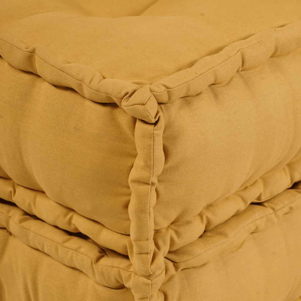 vidaXL Modułowa sofa, żółty, 70x70x36, tkanina