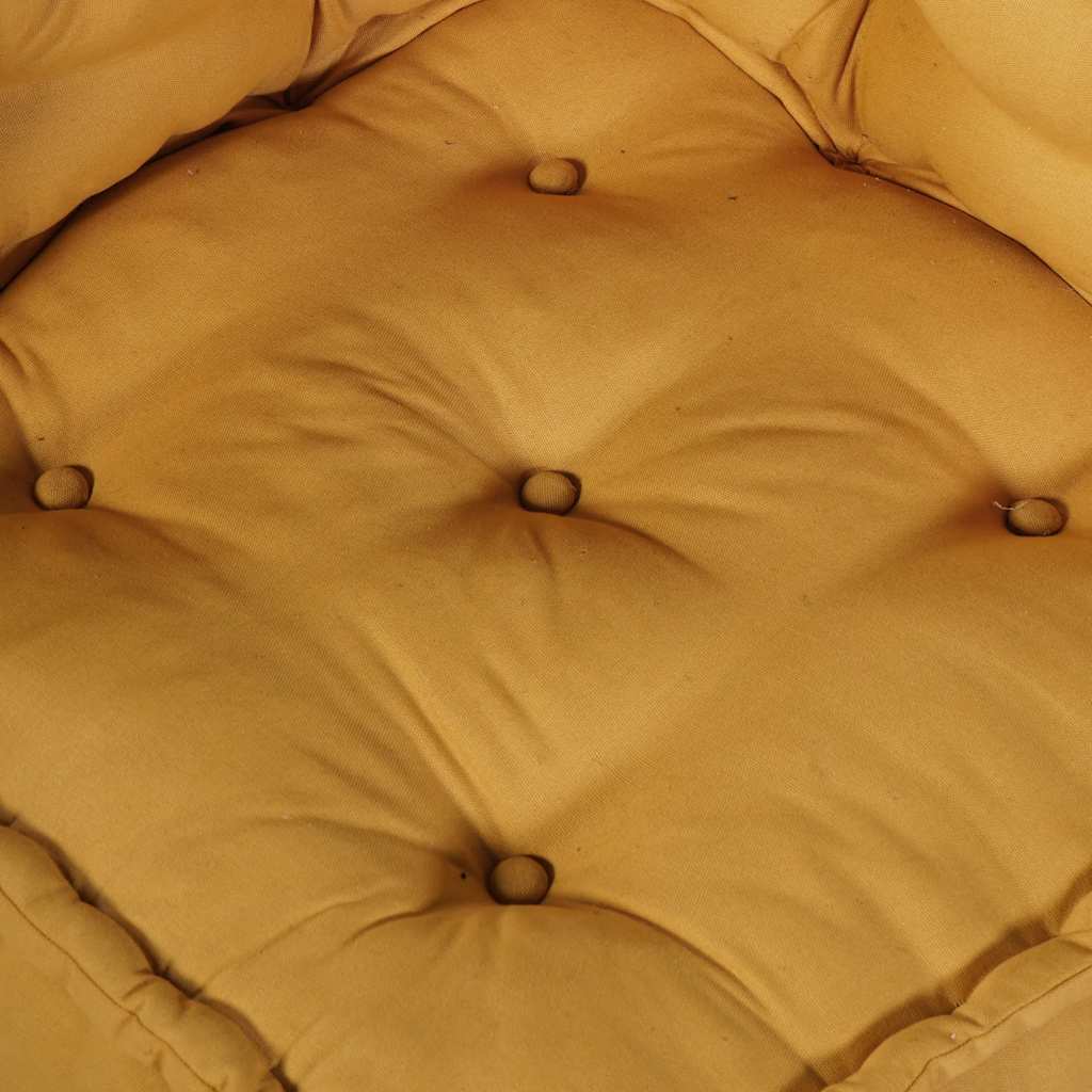 vidaXL 2-osobowa sofa modułowa, żółty, 140x70x36, tkanina