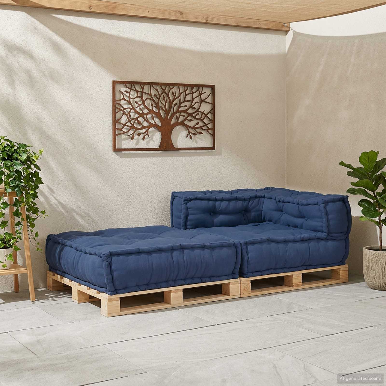 vidaXL Modularna jednostka sofy Indygo 70 x 70 x 56 cm tkanina