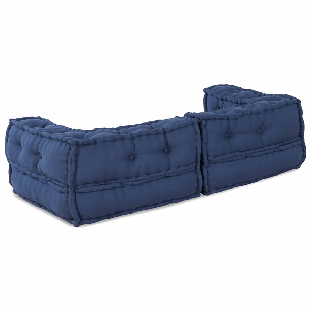 vidaXL Modularna jednostka sofy 3 pcs Indygo 140 x 70 x 36 cm tkanina