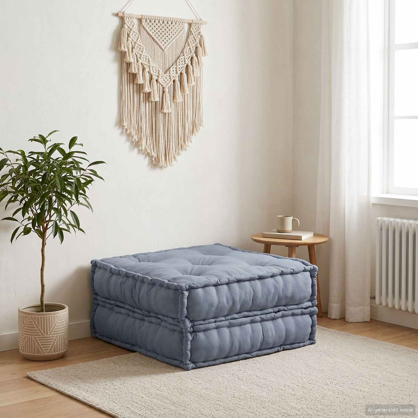 vidaXL Modularna jednostka sofy Szary 70 x 70 x 36 cm tkanina