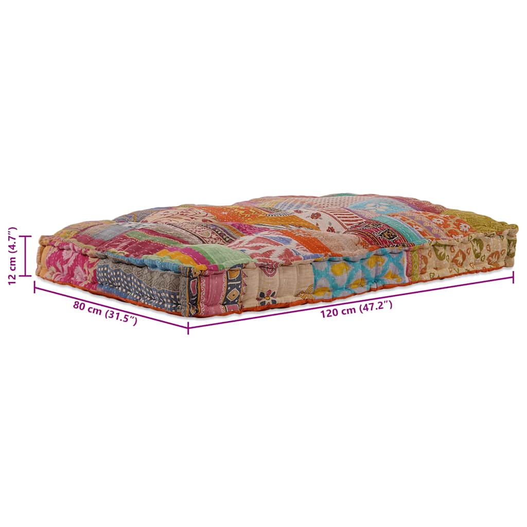 vidaXL Poduszka do sofy paletowej Wielokolorowe 120 x 80 x 12 cm