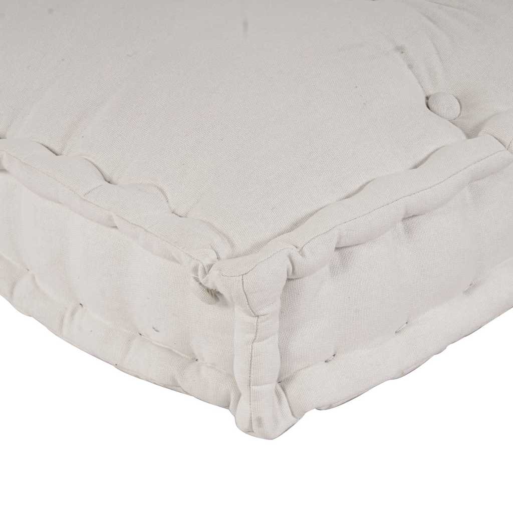 vidaXL Poduszka do sofy paletowej 3 pcs kremowy 120 x 80 x 34 cm
