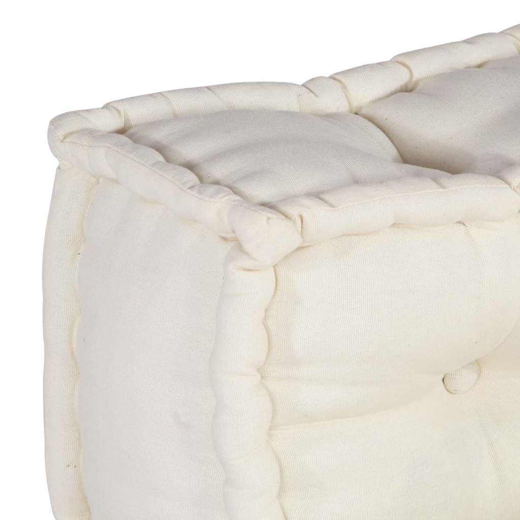 vidaXL Poduszka do sofy paletowej 2 pcs kremowy 120 x 80 x 38 cm