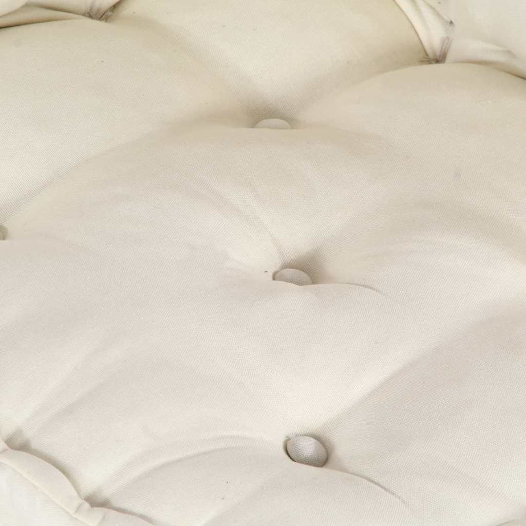 vidaXL Poduszka do sofy paletowej 2 pcs kremowy 120 x 80 x 38 cm