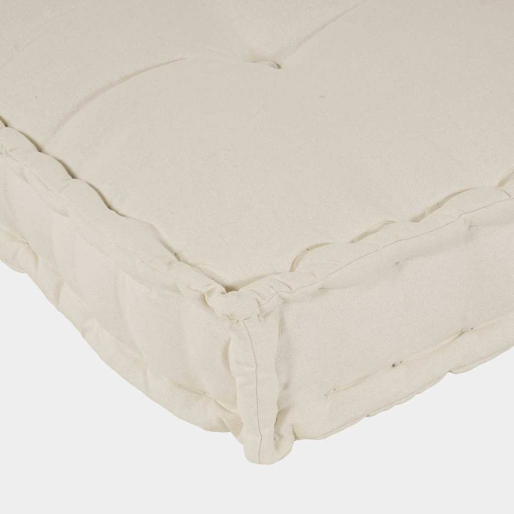 vidaXL Poduszka do sofy paletowej 2 pcs kremowy 120 x 80 x 38 cm
