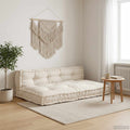 vidaXL Poduszka do sofy paletowej 2 pcs kremowy 120 x 80 x 38 cm