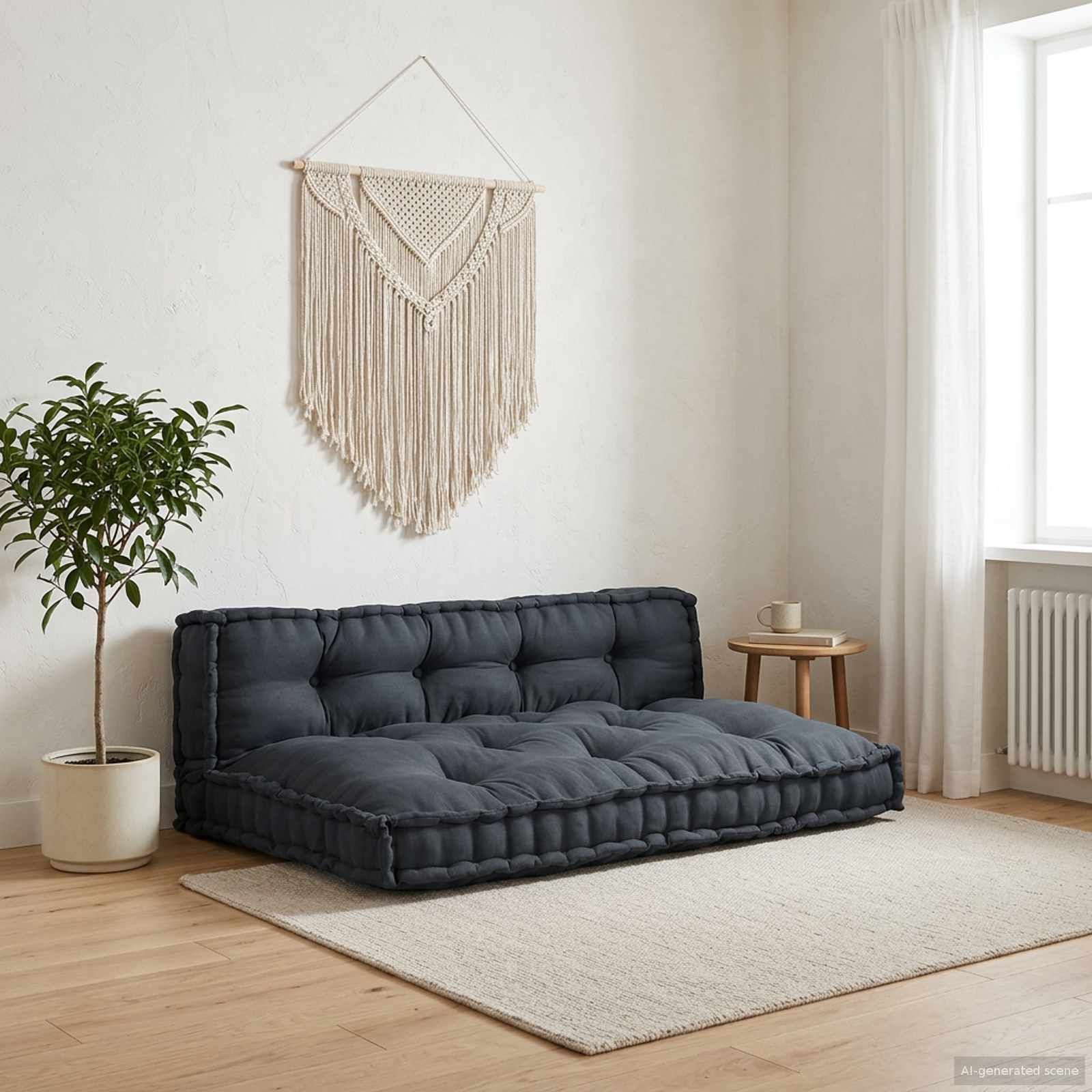vidaXL Poduszka do sofy paletowej 2 pcs antracytowy 120 x 80 x 38 cm